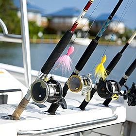 Photo of fishing rods on boat