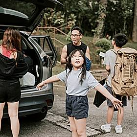 asian family road trip